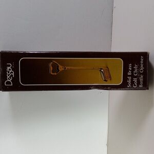 Vintage Solid Brass Gulf Club Bottle Opener